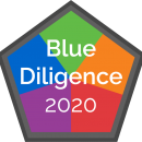 Blue Diligence Logo fuer das Jahr 2020 5 Kernbereiche zur Unternehmensanalyse